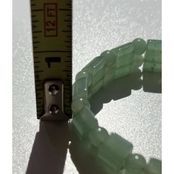 Vintage Green Jade Aventurine Multi Beads Beaded Bracelet Women’s Sz 7 - Picture 11 of 13